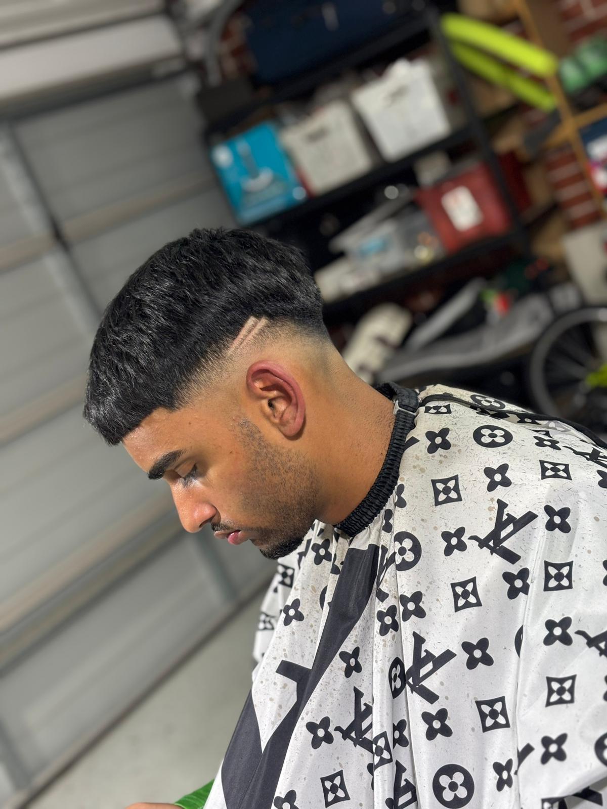 Low Fade with Slash Detail
